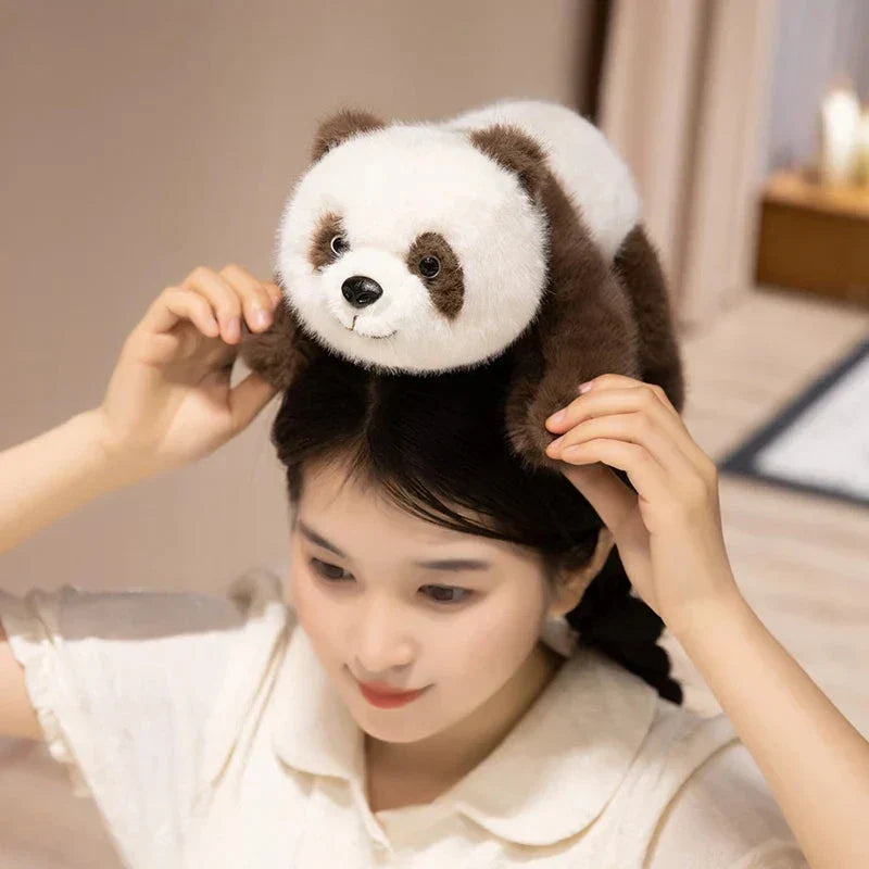 Brehn | Kawaii Fuzzy Schwarz Braun Panda Plüschtiere