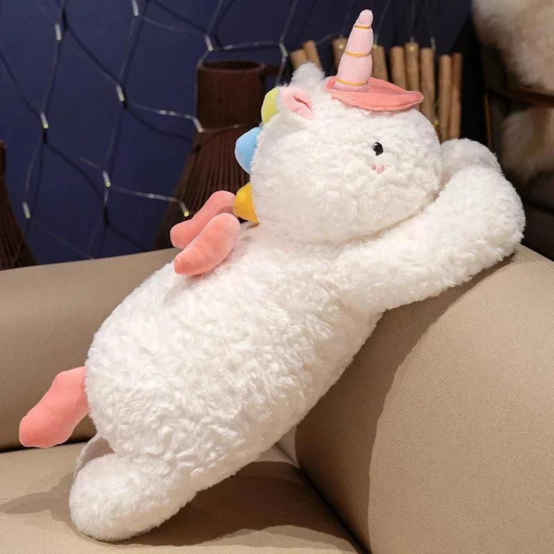 Brehn | Kawaii Riesen Chibi Weißes Einhorn Plüschtier