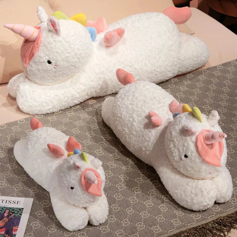 Brehn | Kawaii Riesen Chibi Weißes Einhorn Plüschtier