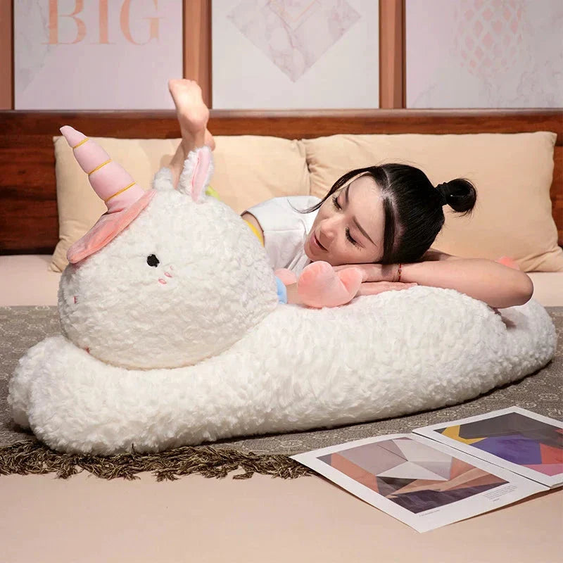 Brehn | Kawaii Riesen Chibi Weißes Einhorn Plüschtier