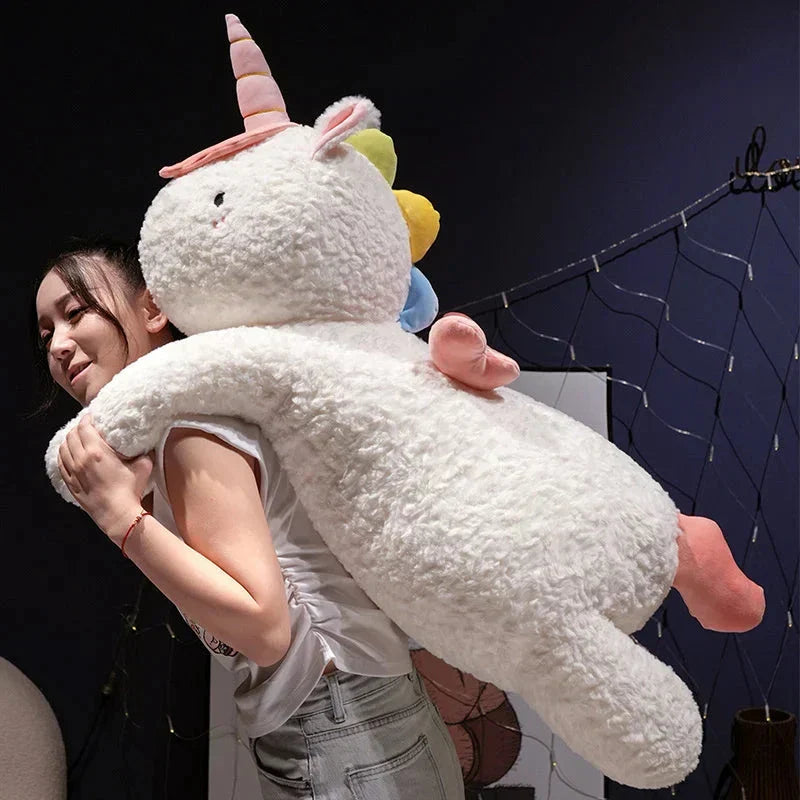 Brehn | Kawaii Riesen Chibi Weißes Einhorn Plüschtier