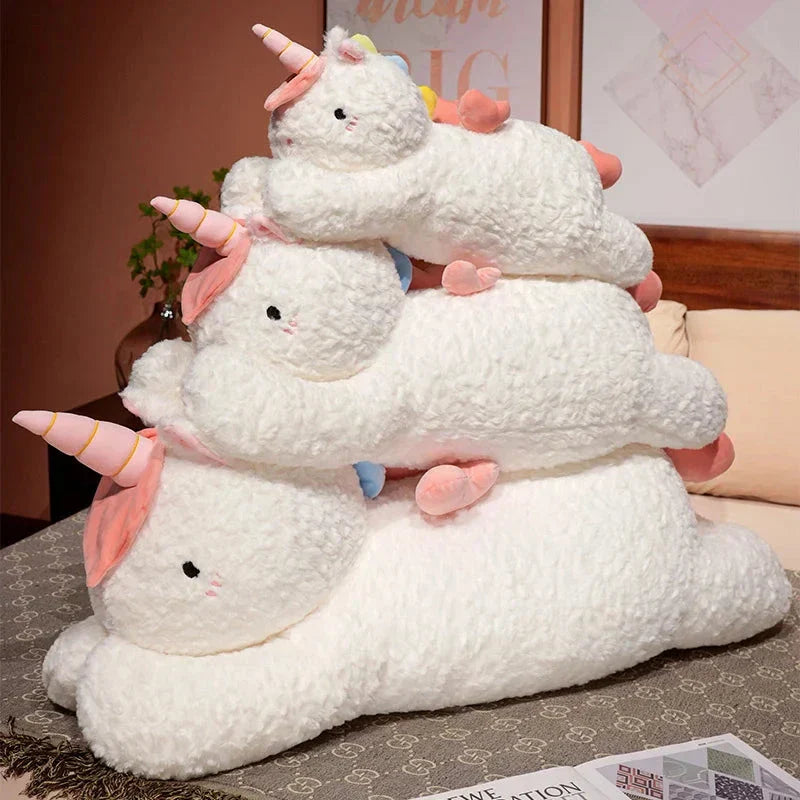 Brehn | Kawaii Riesen Chibi Weißes Einhorn Plüschtier