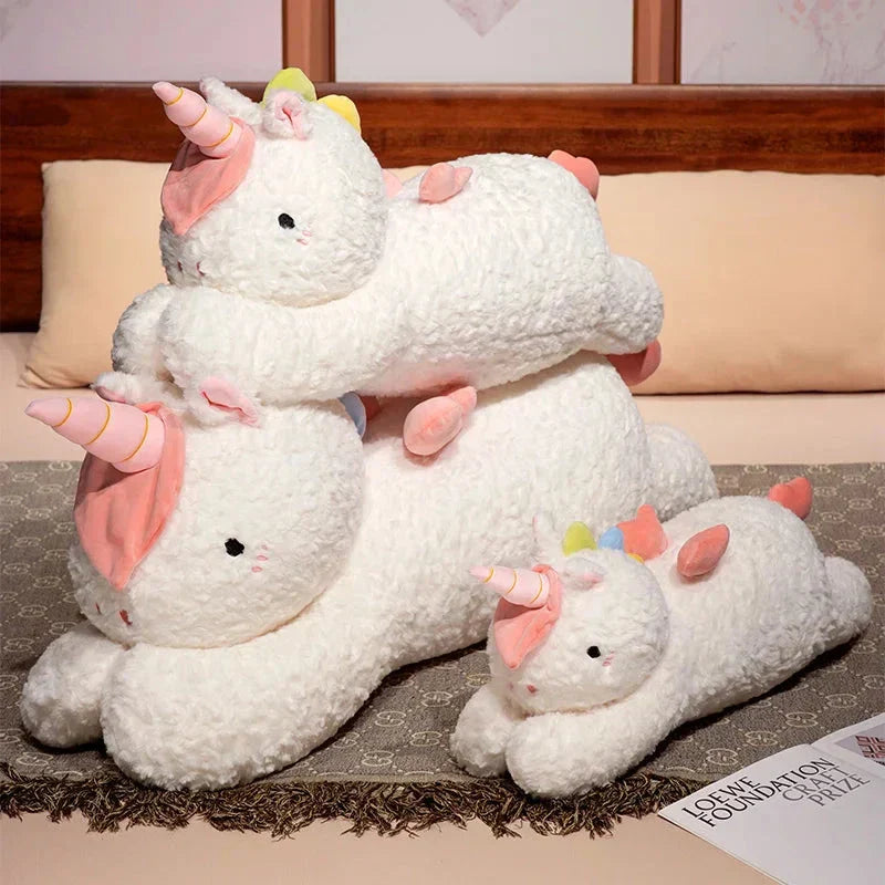 Brehn | Kawaii Riesen Chibi Weißes Einhorn Plüschtier