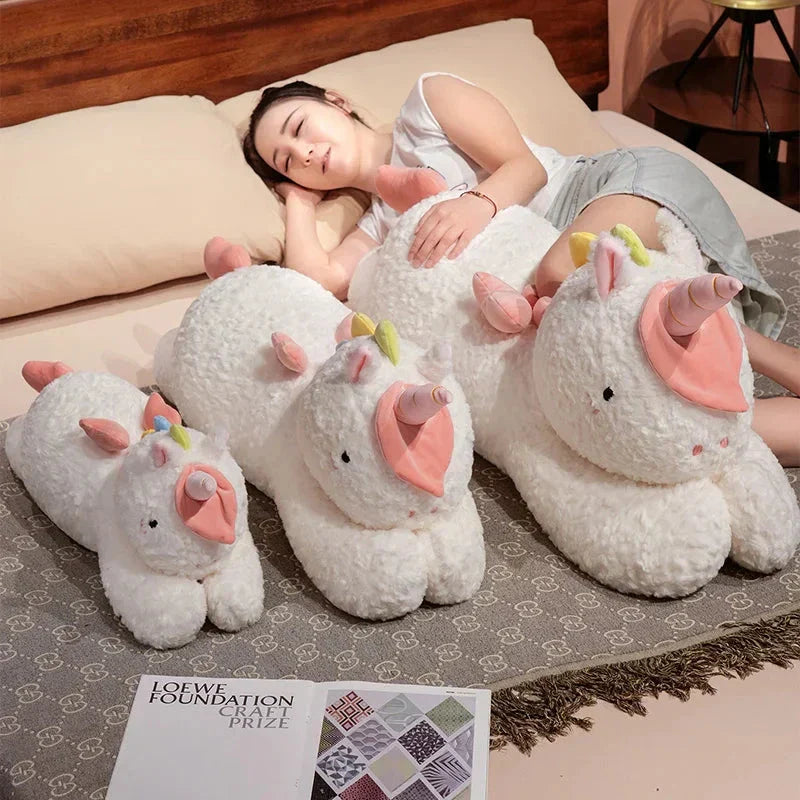 Brehn | Kawaii Riesen Chibi Weißes Einhorn Plüschtier