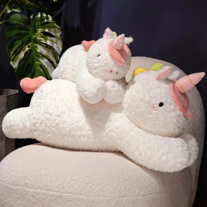 Brehn | Kawaii Riesen Chibi Weißes Einhorn Plüschtier