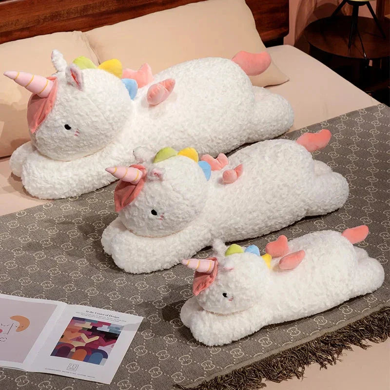 Brehn | Kawaii Riesen Chibi Weißes Einhorn Plüschtier
