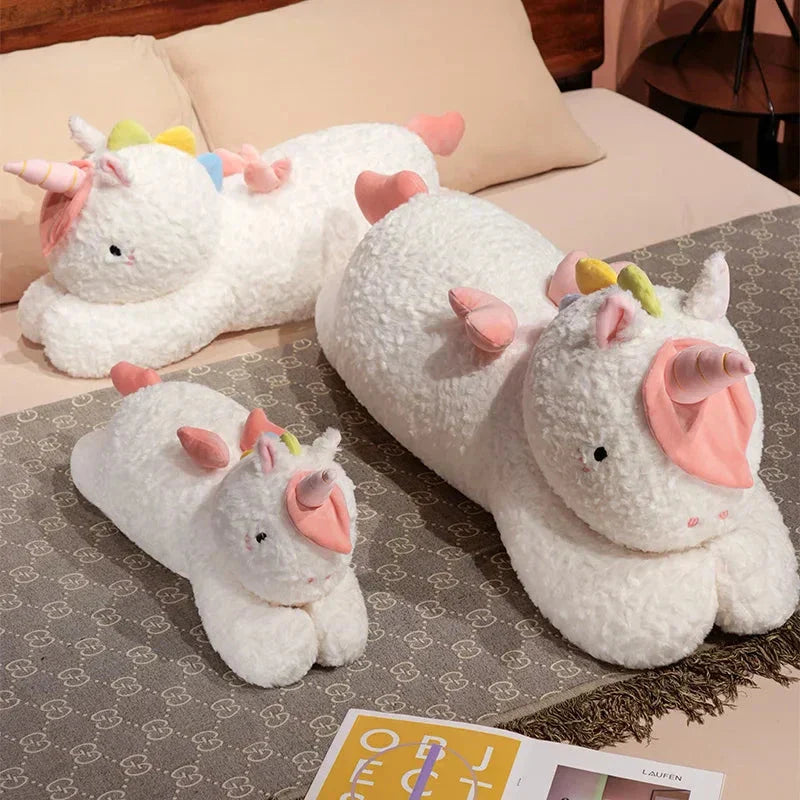 Brehn | Kawaii Riesen Chibi Weißes Einhorn Plüschtier