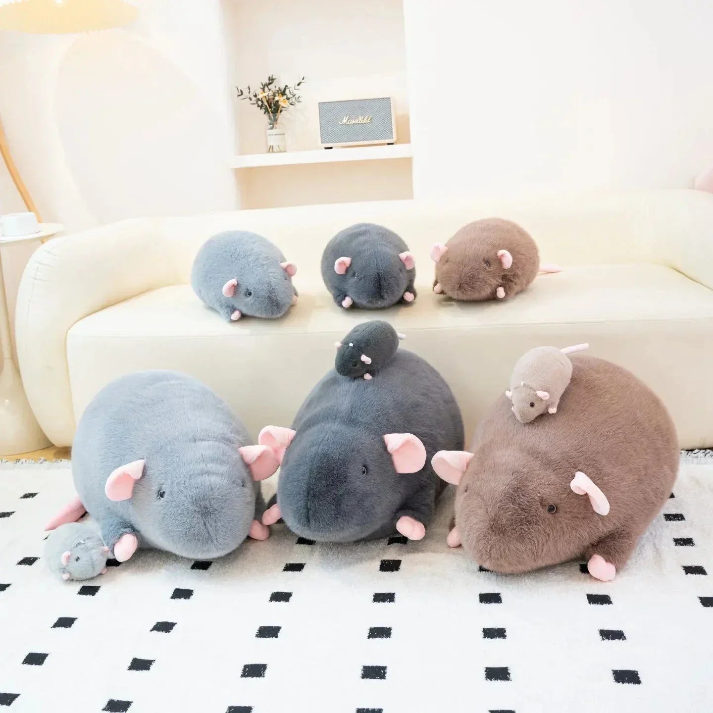 Brehn | Kawaii Riesige Mausrat Plüschtiere