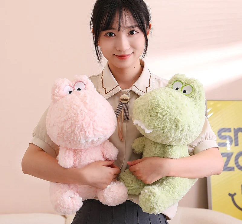 Brehn | Kawaii Goofy Grün Rosa Dinosaurier Plüschtiere