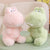 Brehn | Kawaii Goofy Grün Rosa Dinosaurier Plüschtiere