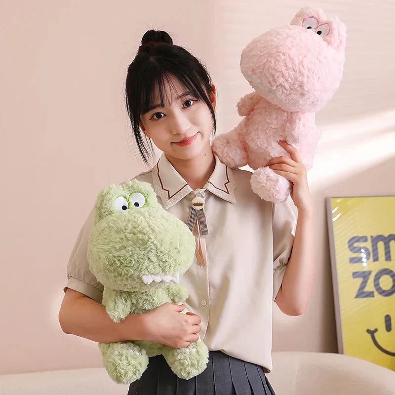 Brehn | Kawaii Goofy Grün Rosa Dinosaurier Plüschtiere