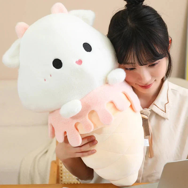 Brehn | Kawaii Eiscreme Schwein Capybara Küken Schaf Plüschfigur