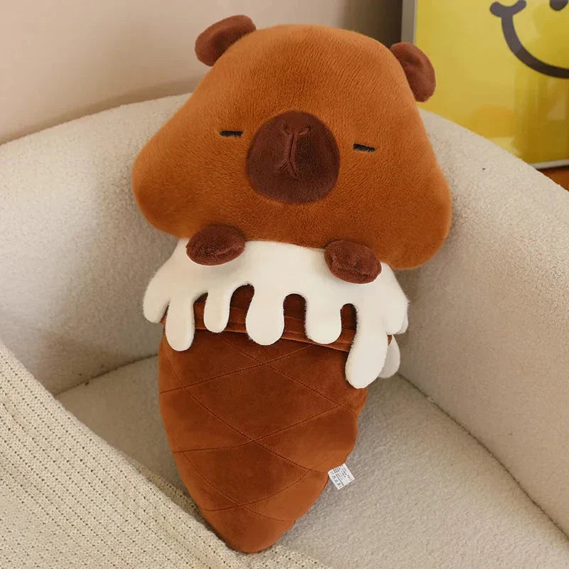 Brehn | Kawaii Eiscreme Schwein Capybara Küken Schaf Plüschfigur