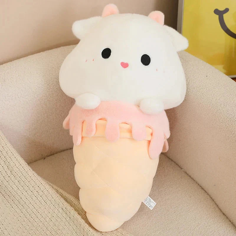 Brehn | Kawaii Eiscreme Schwein Capybara Küken Schaf Plüschfigur