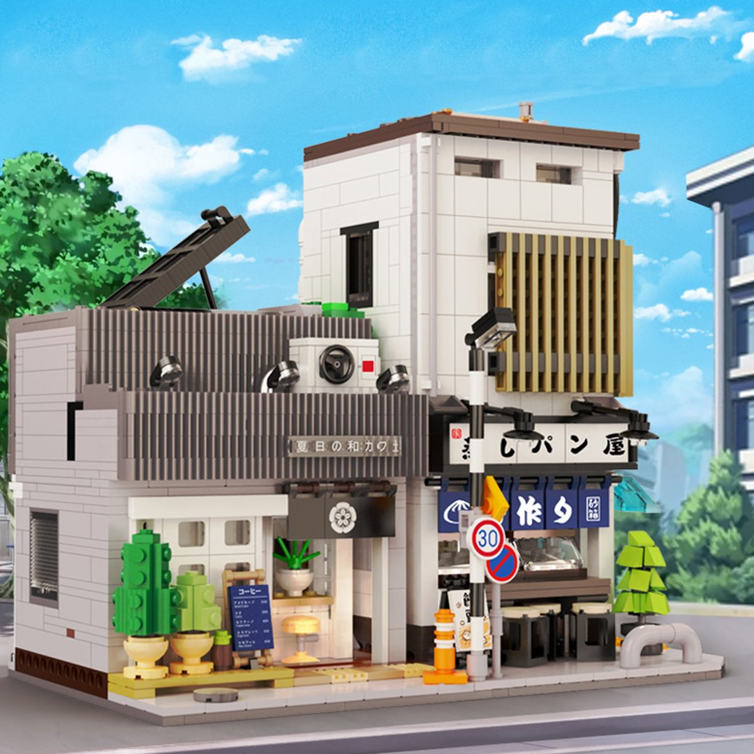 Brehn | Kawaii Japanese Coffee Store Gebäude Set