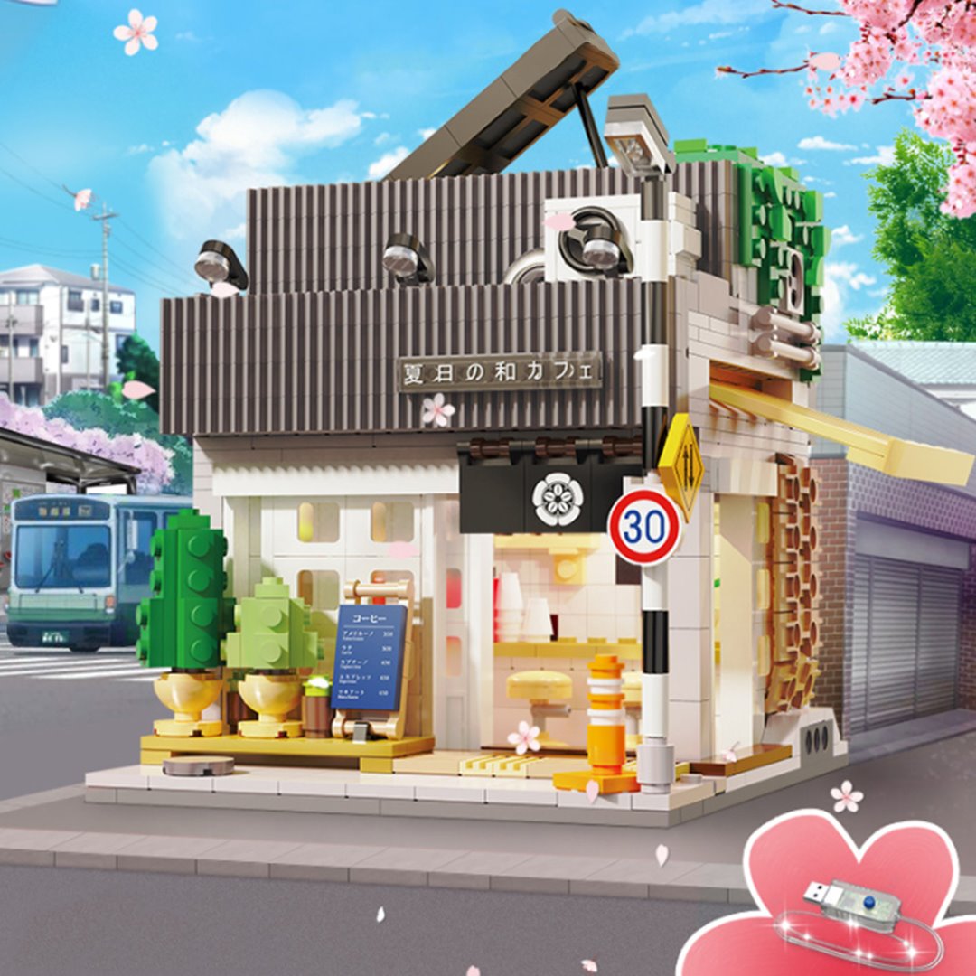 Brehn | Kawaii Japanese Coffee Store Gebäude Set