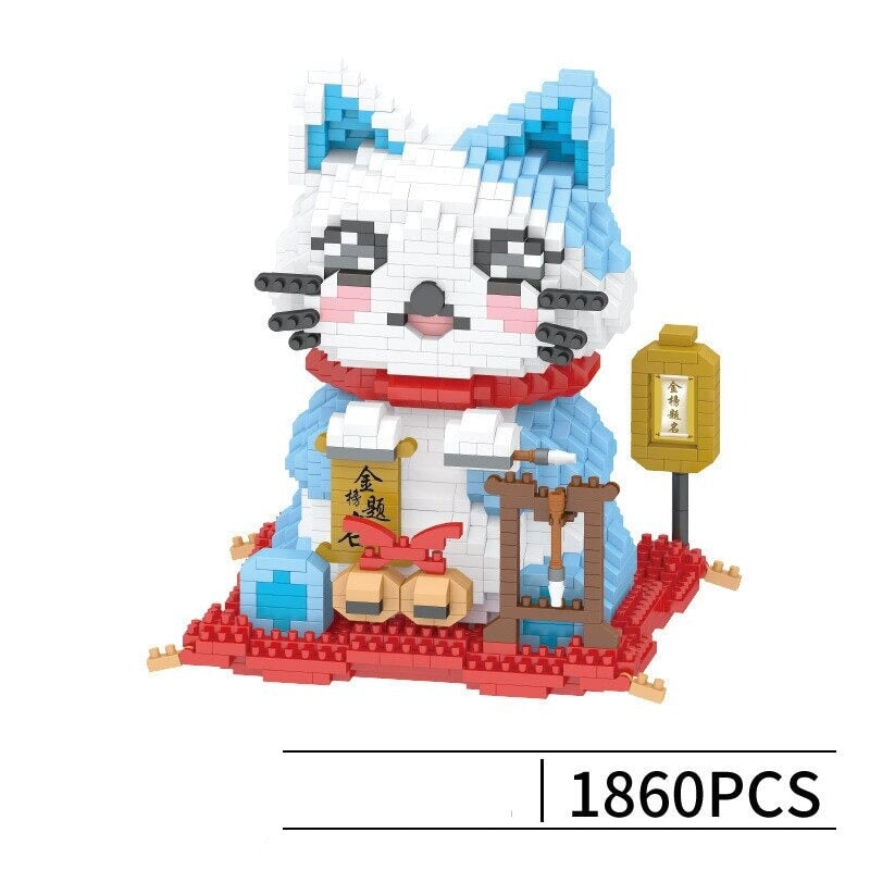 Brehn | Kawaii Glücks-Katzen-Nano-Bausätze