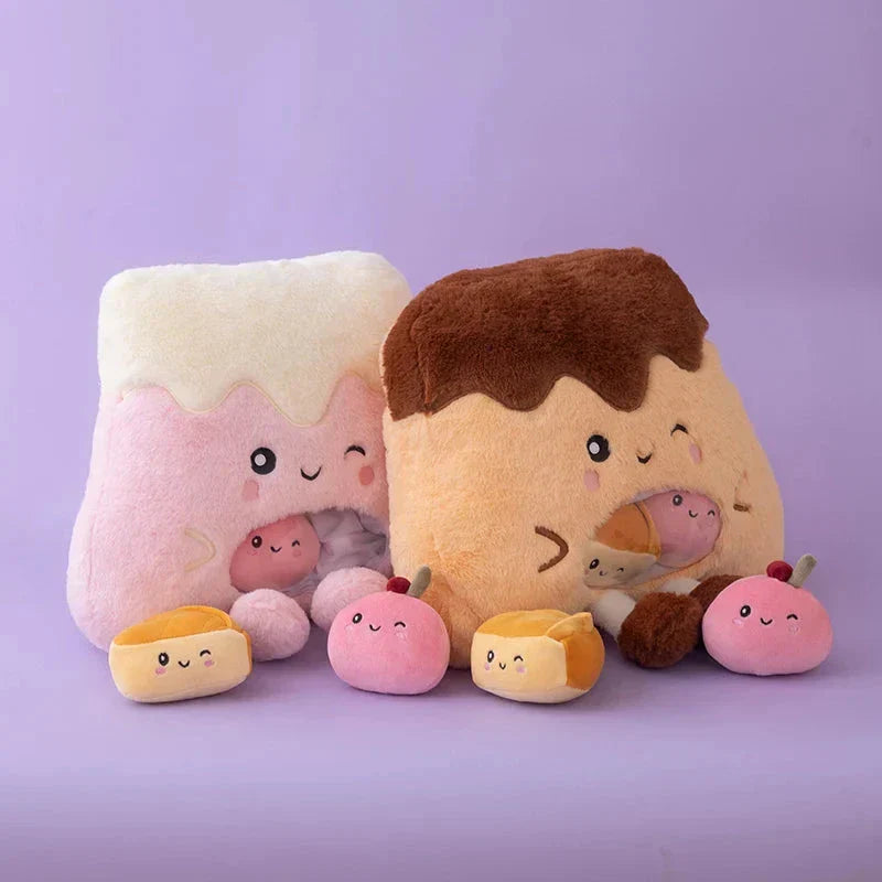 Brehn | Kawaii Mountain Desserts Süßigkeiten Tasche Plüschtiere