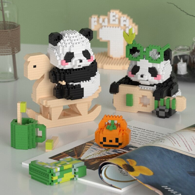 Brehn | Kawaii Panda 3-in-1 Nano-Baustein-Kollektion 2