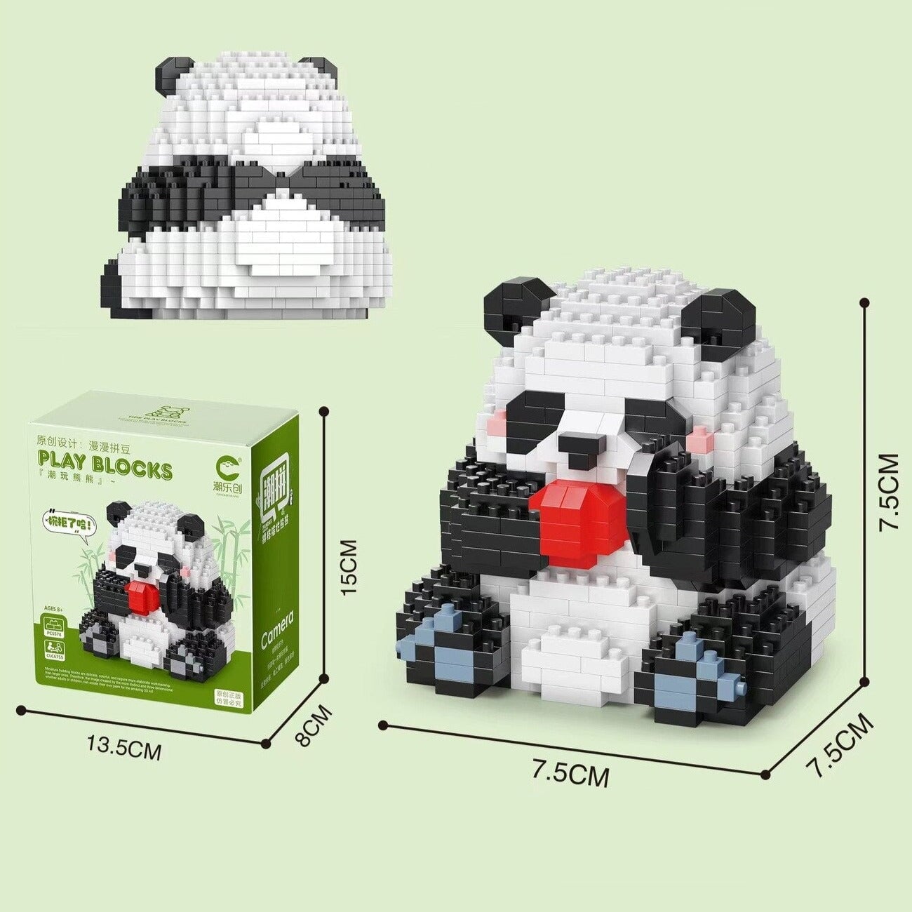 Brehn | Kawaii Panda 3-in-1 Nano-Baustein-Kollektion 2
