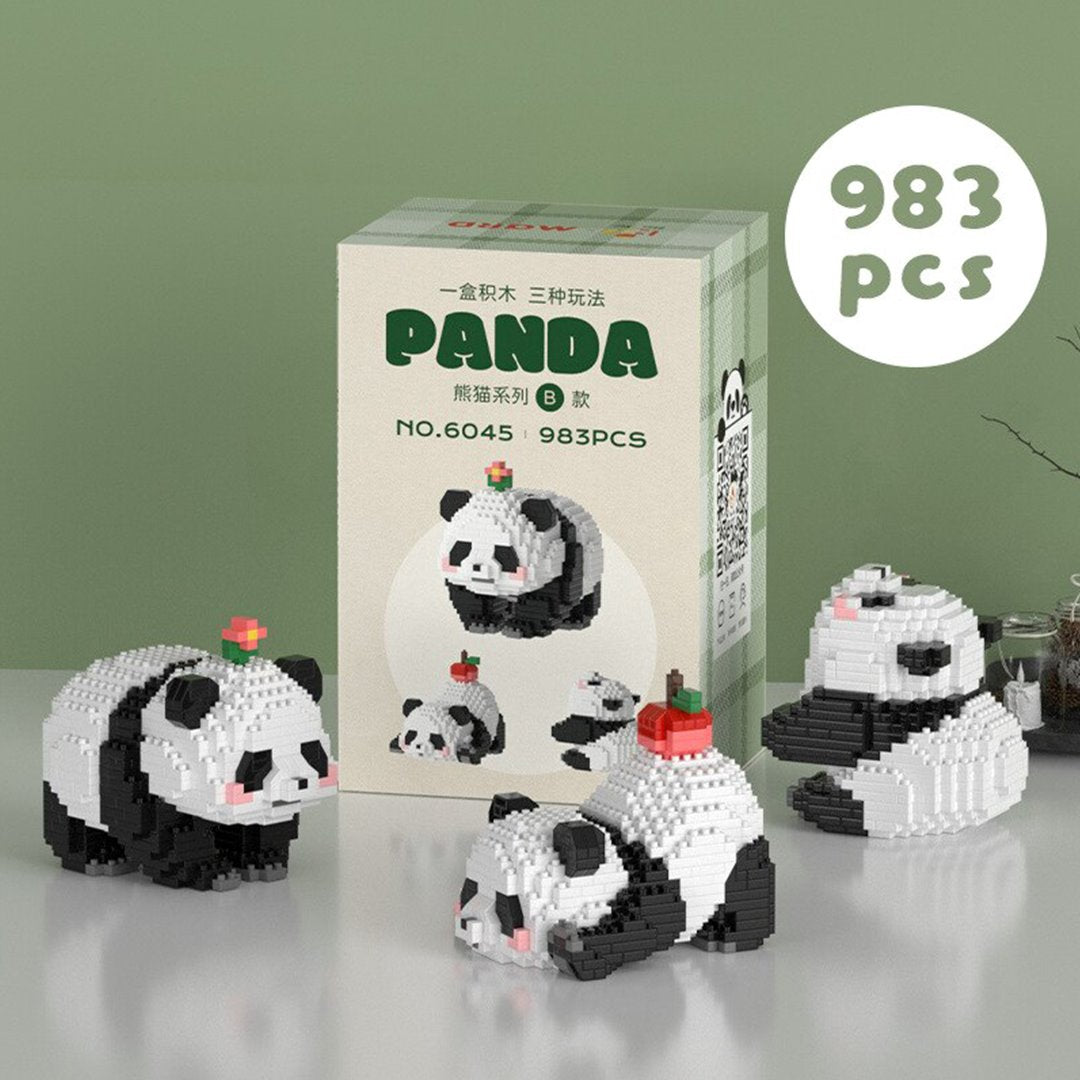 Brehn | Kawaii Panda 3-in-1 Nano-Baustein-Kollektion 2