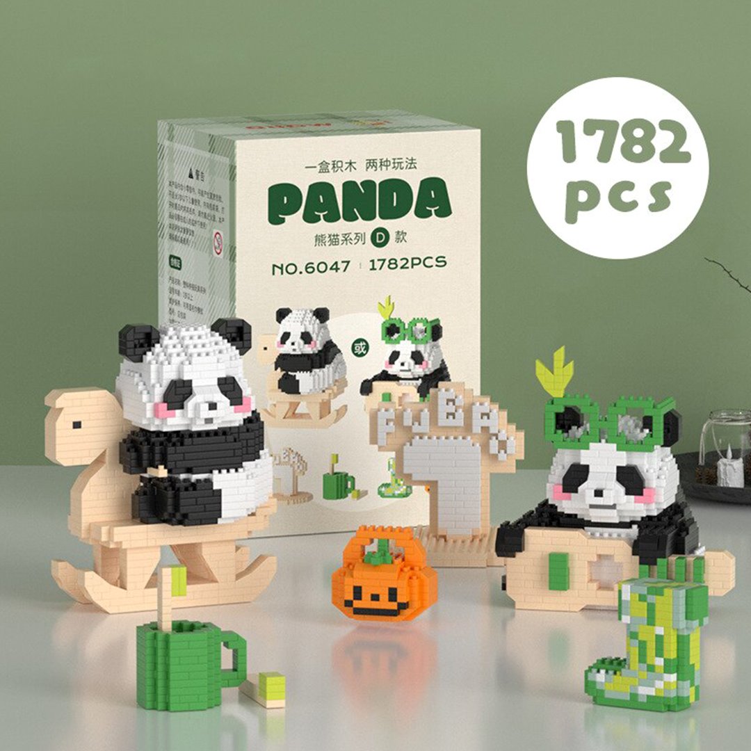 Brehn | Kawaii Panda 3-in-1 Nano-Baustein-Kollektion 2