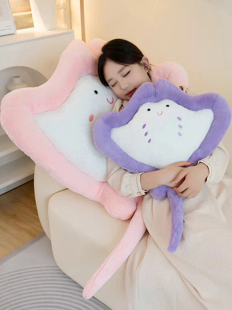 Brehn | Kawaii Pastell Flauschige Steingray Plüschtiere