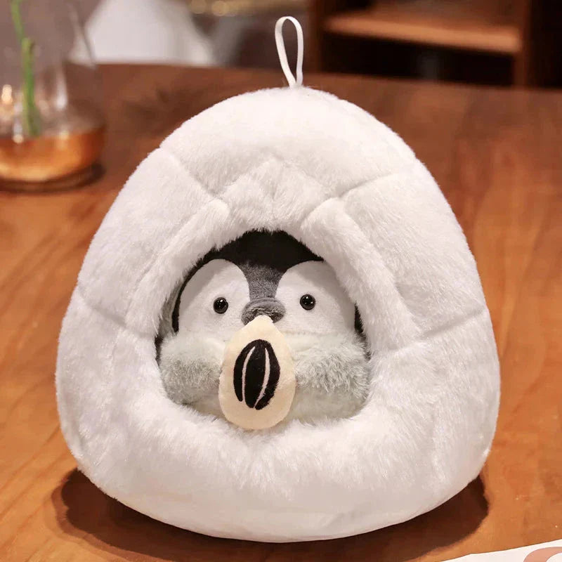 Brehn | Kawaii Pinguin Nest Plüschtier