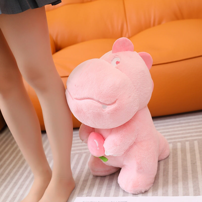 Brehn | Kawaii Pink Grün Flauschige Dinosaurier Plüschtiere