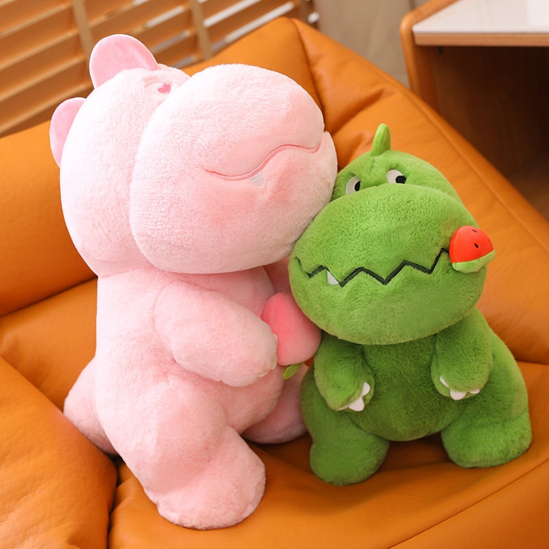 Brehn | Kawaii Pink Grün Flauschige Dinosaurier Plüschtiere