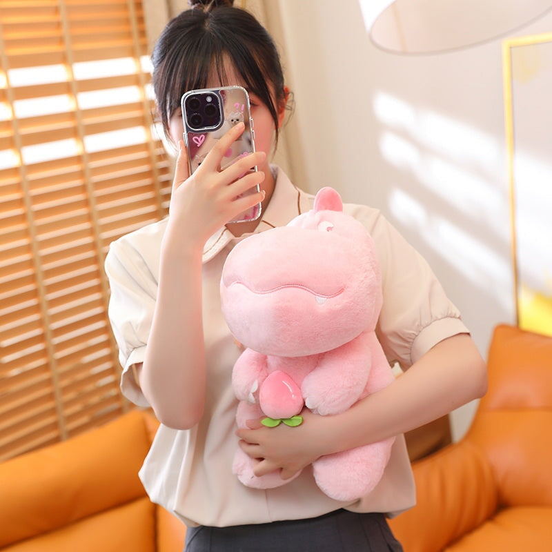 Brehn | Kawaii Pink Grün Flauschige Dinosaurier Plüschtiere