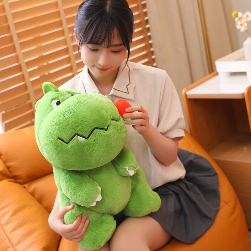 Brehn | Kawaii Pink Grün Flauschige Dinosaurier Plüschtiere