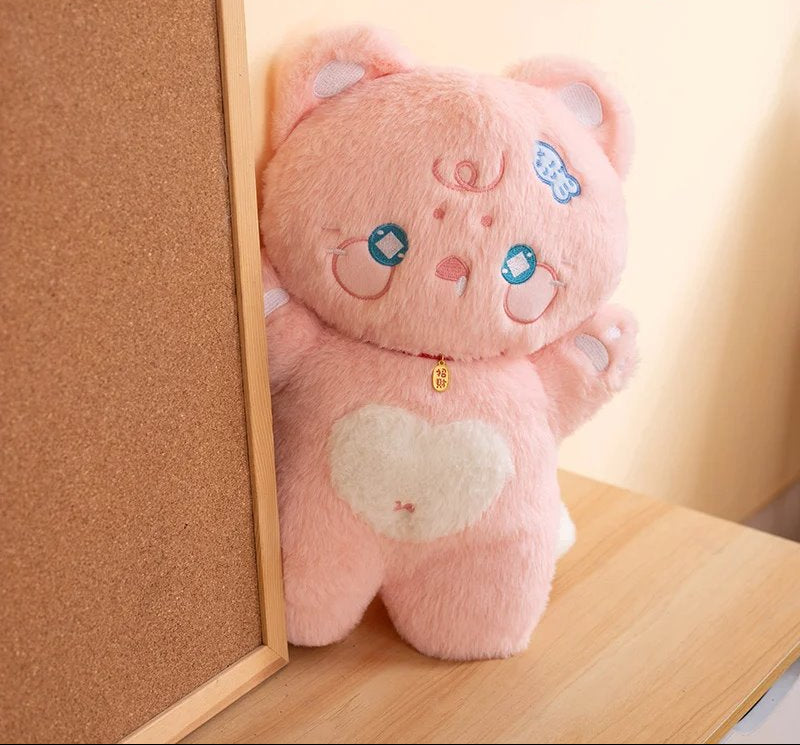 Brehn | Kawaii Sternen Flauschige Katzen Herz Plüschtiere
