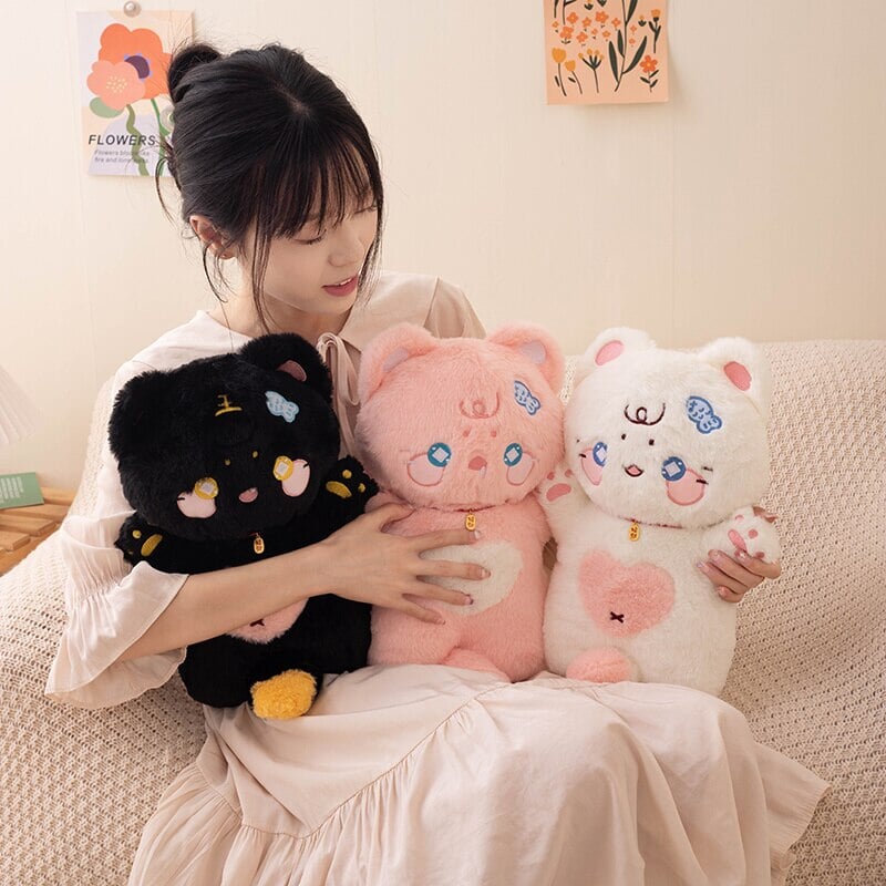 Brehn | Kawaii Sternen Flauschige Katzen Herz Plüschtiere