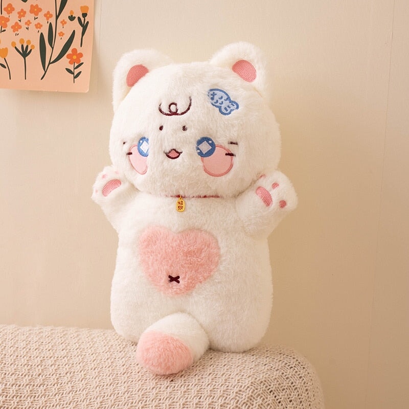 Brehn | Kawaii Sternen Flauschige Katzen Herz Plüschtiere