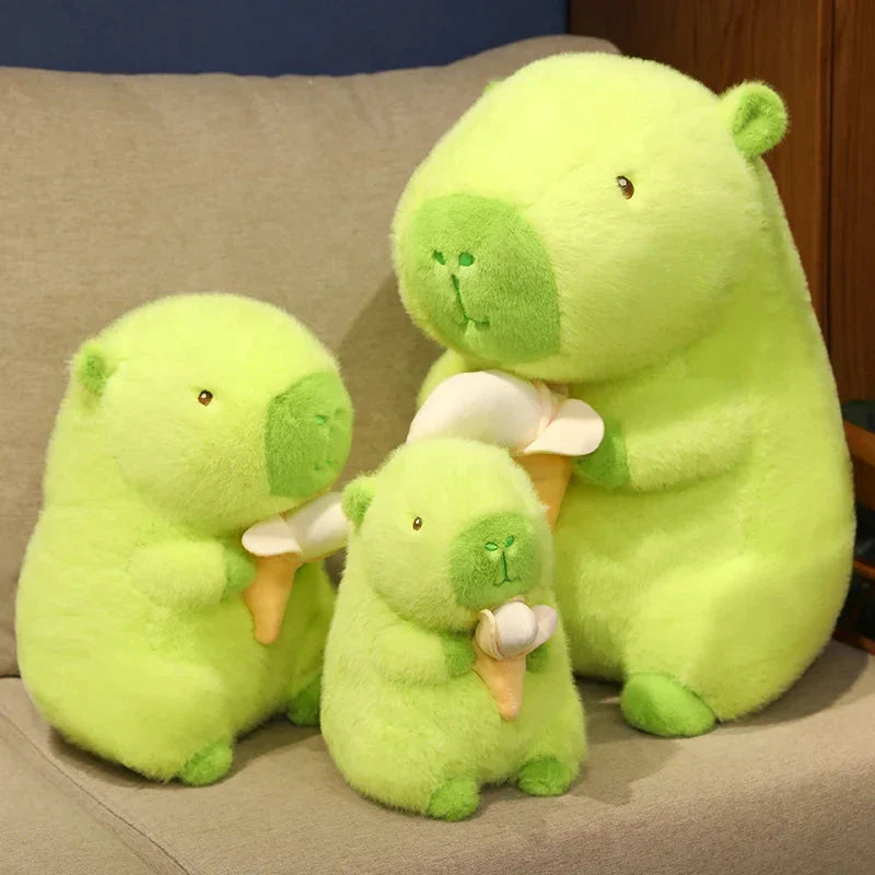 Brehn | Limettengrüne Capybara-Bananen-Plüsch