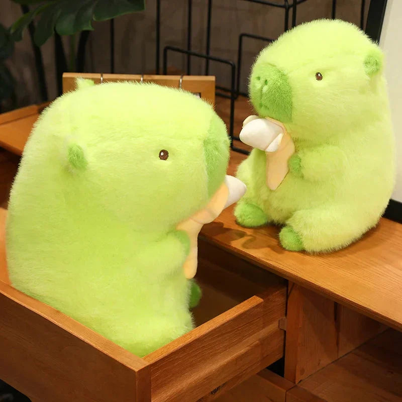 Brehn | Limettengrüne Capybara-Bananen-Plüsch