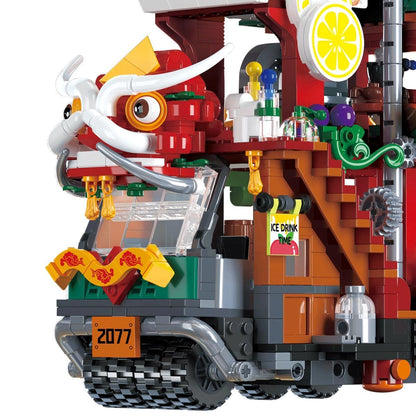 Brehn | Lion Dance Street Truck Food Stall Mikro-Bausatz