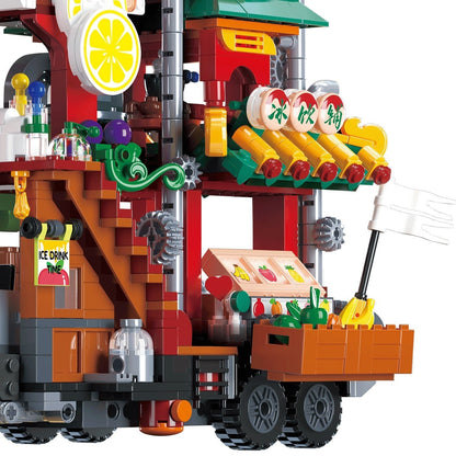 Brehn | Lion Dance Street Truck Food Stall Mikro-Bausatz