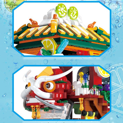 Brehn | Lion Dance Street Truck Food Stall Mikro-Bausatz