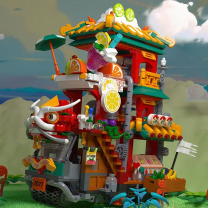 Brehn | Lion Dance Street Truck Food Stall Mikro-Bausatz