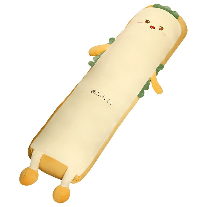 Brehn | Langer Burrito Wrap Brot Plüschfigur