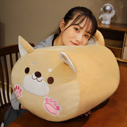 Brehn | Langer Kawaii Shiba Inu Katzenkissen Plüsch