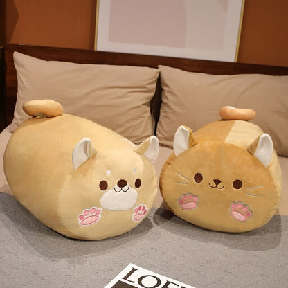 Brehn | Langer Kawaii Shiba Inu Katzenkissen Plüsch