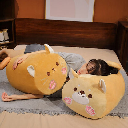 Brehn | Langer Kawaii Shiba Inu Katzenkissen Plüsch