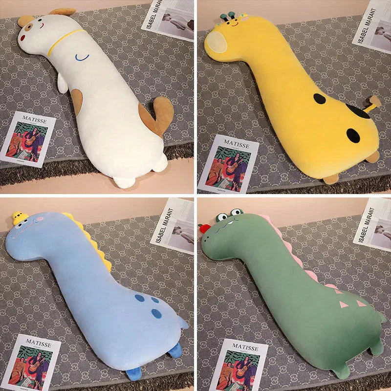 Brehn | Lange Pfannkuchen Dino Hund Krokodil Giraffe Kissen Plüsch