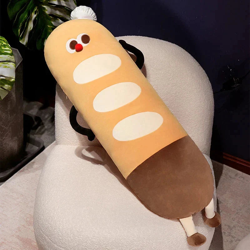 Brehn | Lange Kuschelige Lustige Baguette Brot Plüschtiere
