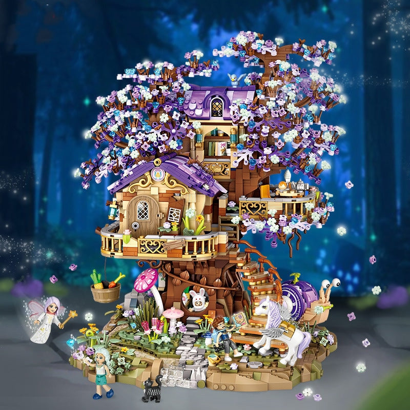 Brehn | Fantasy Magischer Baumhaus Nano Baukasten