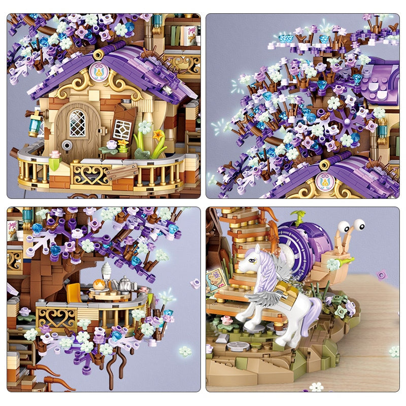 Brehn | Fantasy Magischer Baumhaus Nano Baukasten