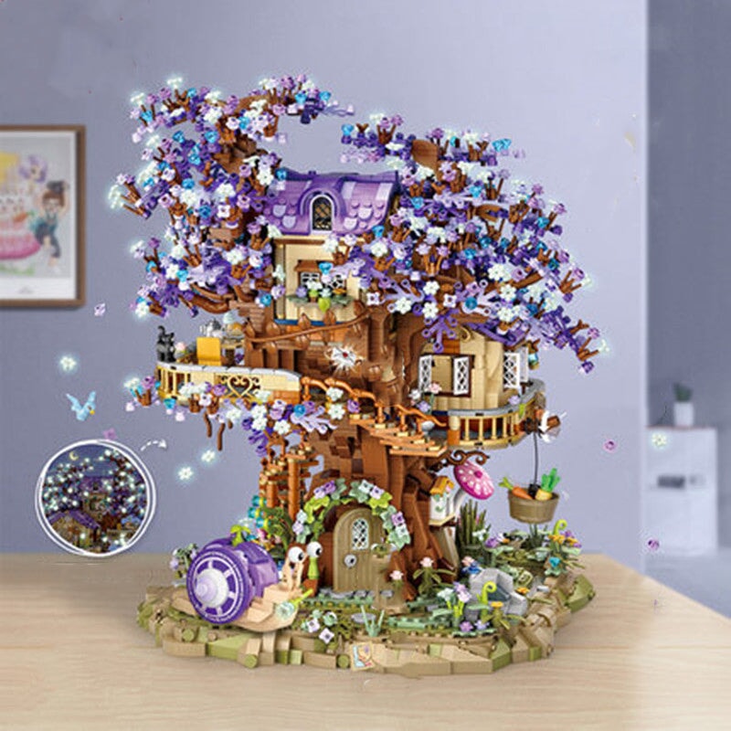 Brehn | Fantasy Magischer Baumhaus Nano Baukasten